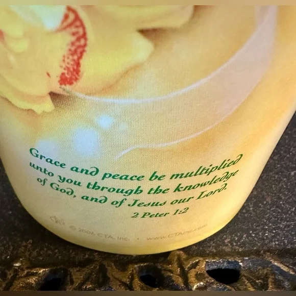 2007 Yellow Floral 'Woman of God-Living in Grace” Mug by CTA with Box - Picture 5 of 6